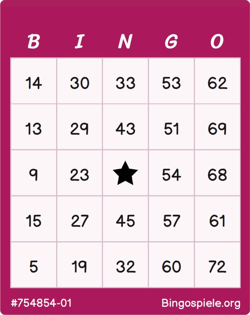 Kostenlose Bingo Karten 1 75 Zum Ausdrucken Bingospiele